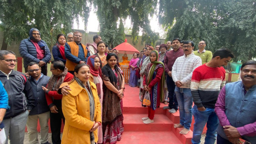 रामदयालु सिंह कॉलेज में शहीद महेश शाही और प्रो. निगमानंद कुमार को दी गई श्रद्धांजलि